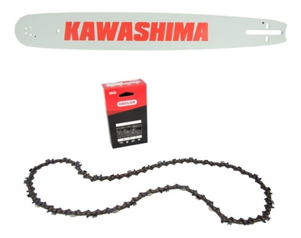 Sabre 40cm + Corrente Oregon Para Motosserra Tekna Cs66xs 0