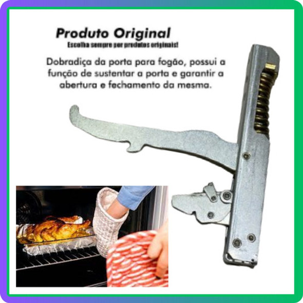Dobradiça Da Porta Do Forno Fogão Bosch 6 Bocas 1