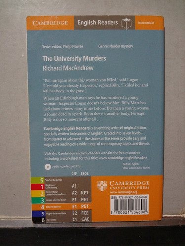 Livro The University Murders Richard Macandrew - Cambridge 1