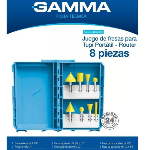 Juego Set Fresas Kit Router Tupi Portatil Madera Piezas 1