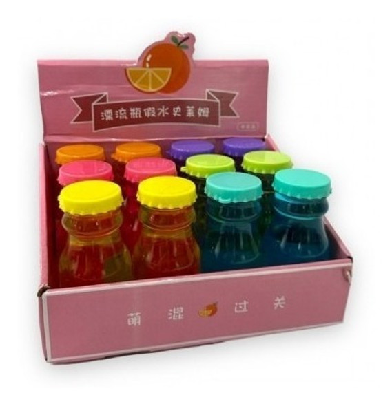 Caja X 12 Unidades De Slime Botella Con Estrellas Grande! 0