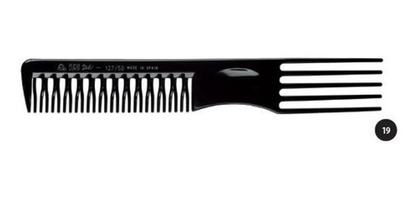 Peine Ahuecador Curvado Negro 19cm Eurostil 0 Peine Ahuecador Curvado Negro 19cm Eurostil 0
