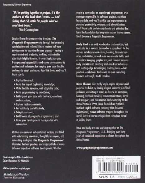 Book : The Pragmatic Programmer: From Journeyman To Maste... 1