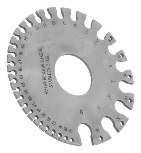 Aço Inoxidável 0-36 Round Awg Swg Wire Gauge Espessura Meas 0