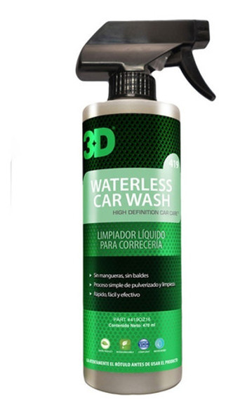 3d Waterless Car Wash Limpiador En Seco Sin Agua 470ml 0