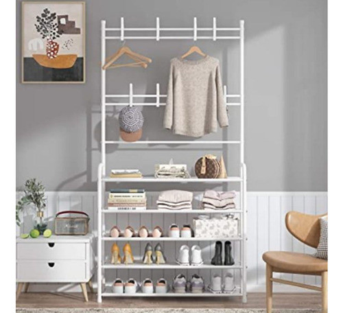 Organizador De Roupa Cabideiro Sapateira Multiuso C/ Gancho 1