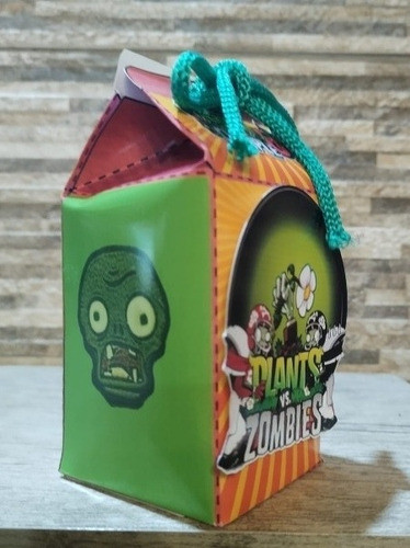 10 Cajitas Milk Box En 3d De Planta Vs Zombies 1