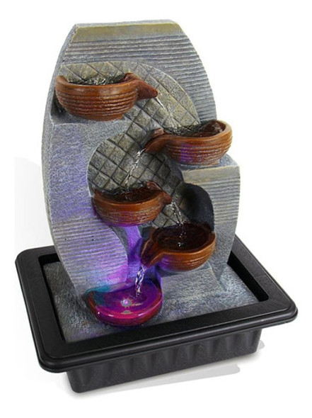 Serenelife 4-tier Desktop Electric Water Fountain Decor W / 0 Serenelife 4-tier Desktop Electric Water Fountain Decor W / 0