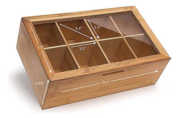 Organizador De Almacenamiento De Caja De Té De 1 Organizador De Almacenamiento De Caja De Té De 1
