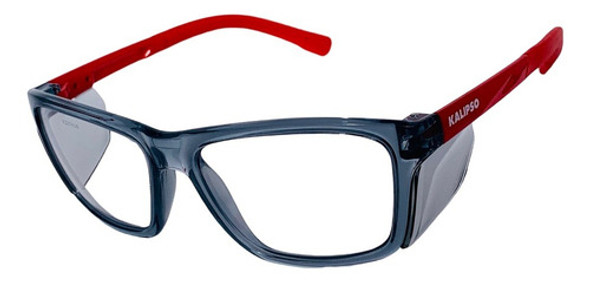 Armação Óculos Segurança Ssrx Pto/verm Lentes De Grau C.a 0