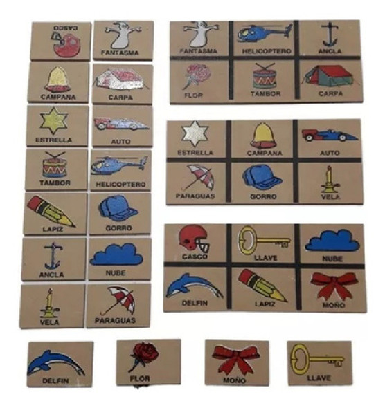 Juego De Mesa Loteria Infantil Madera Z4871 0