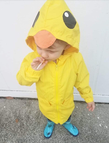 Pilot Diseño Pato Niño Pequeño Talle 3t Con Cierre Amarillo 1