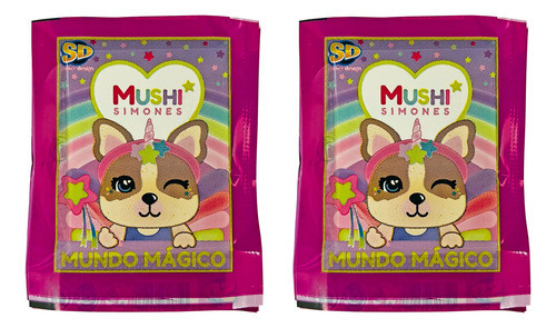 1 Album + 40 Sobres Figuritas Simones Mushi Mundo Mágico 1