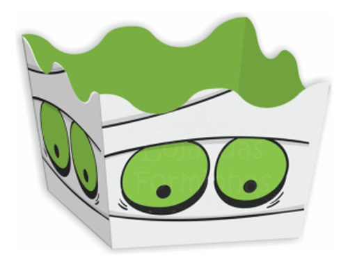 Forminhas Para Doces Halloween Montadas Múmia 48 Unid 0