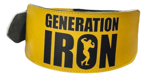 Cinto Cinturon  Entrenamiento Generation Iron Amarillo Gym 0
