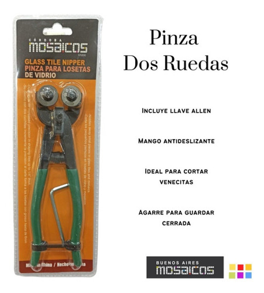 Pinza Para Venecitas Dos Ruedas Mosaiquismo 1