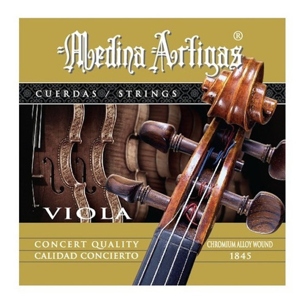 Encordado Para Viola Medina Artigas Medium Cromo 1845 X 2 0