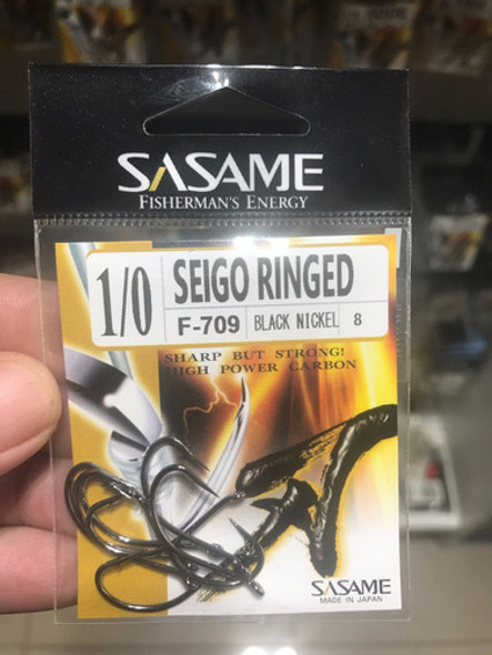 Anzuelos Sasame Seigo Ringed 1/0 Japones De Ojal 1