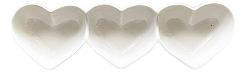 Deep Salsero Corazones Porcelana Blanca 0