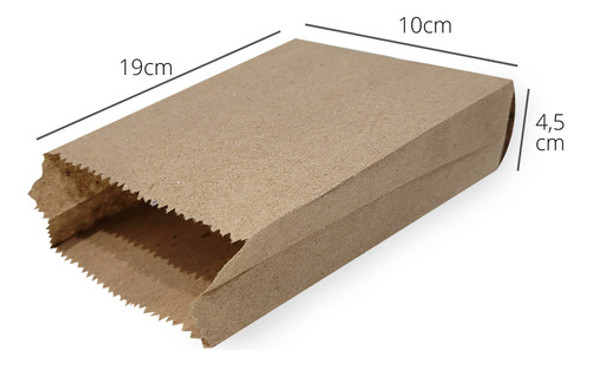 Saco Papel Mix Pardo 40g Pc C/500 1/2kg Pães E Lanches 1