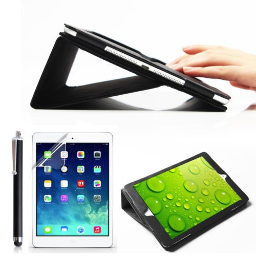 Negro Del Tirón Magnético Real Genuino Cuero Elegante Caso C 0