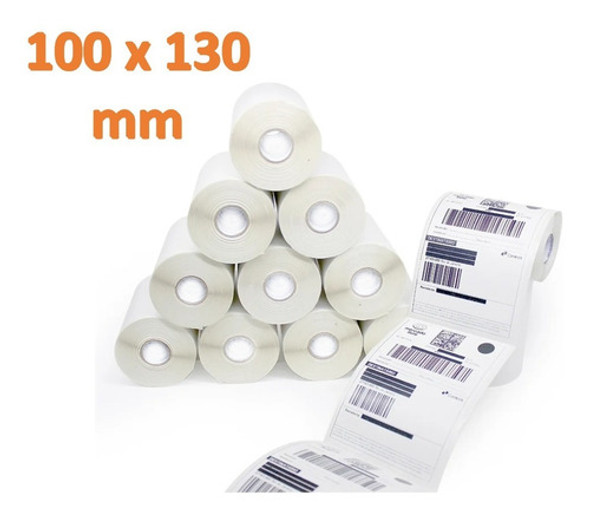 Kit 10 Rolos Etiquetas Adesivas 100 X 130 Mm Couchê 1