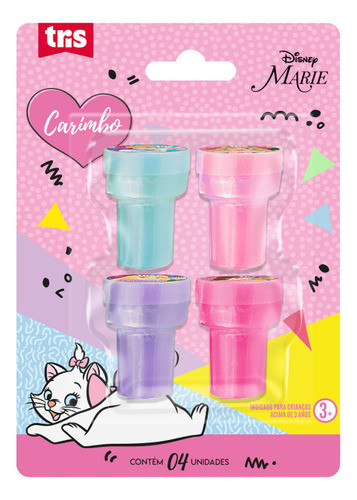 Jogo De Carimbos Ilustrado Marie Autotintado 4und 0