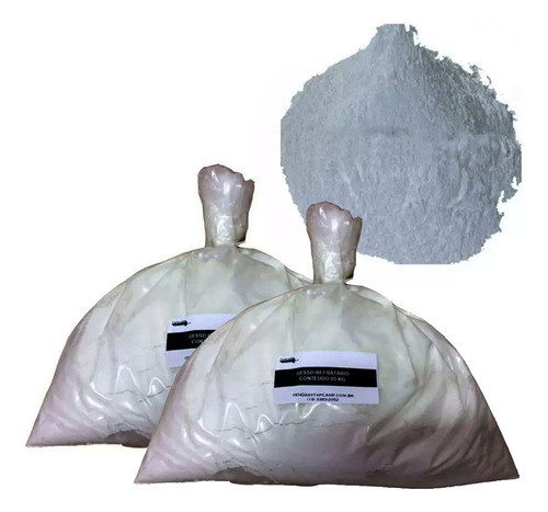 10 Kg Gesso Refratário P/ Molde Fundição Metais Cera Perdida 0