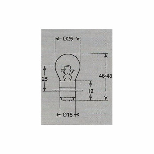 Lampara  6v 2.75 Amp C/aro Codigo 1630 Usa Medicina X1 1