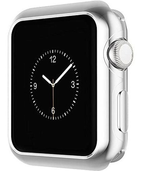 Protector Marco Para Apple Watch Series 6 5 4 40 Mm Plateado 1