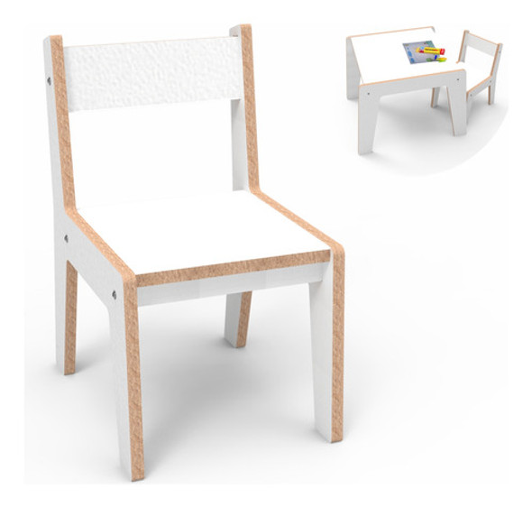 Cadeirinha Infantil De Madeira Cadeira Para Crianças Mdf 0