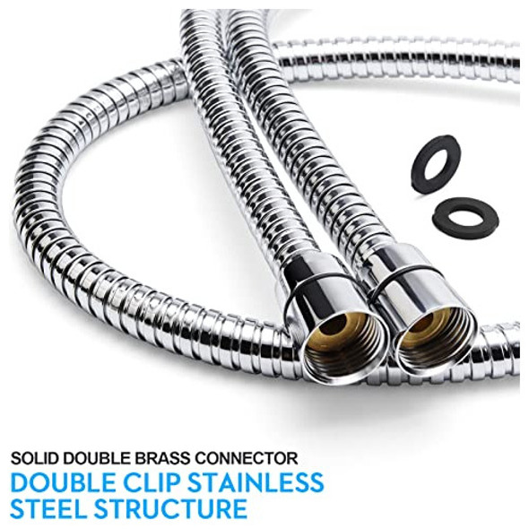 Manguera Flexible Ducha 2 Metros Cromo Duradera 1