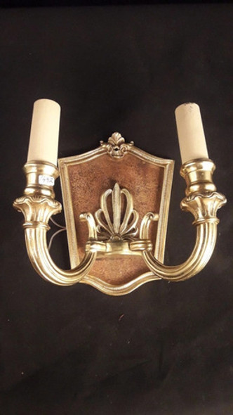 Antiguo Aplique Lámpara Francés Luis Xv 1492 Arte Antica 0