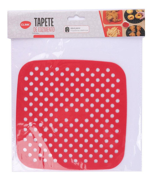 Tapete Fritadeira 21cm Silicone Quadrada Color 1