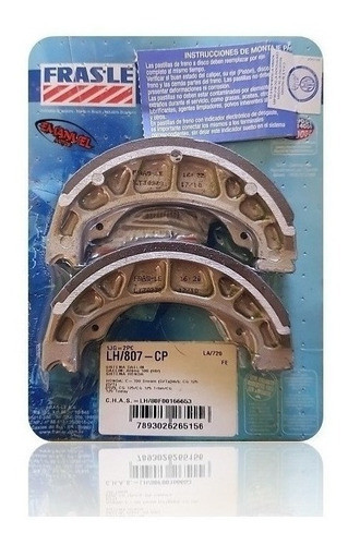 Zapatas Freno Delantera Frasle Lh807 Peugeot Ludix 2 One B 0