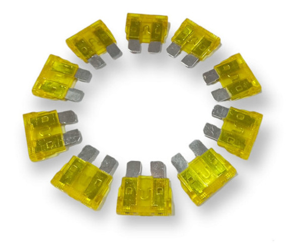 Fusibles Planos 20 Amper Para Auto Camion X 10 Unidades 0