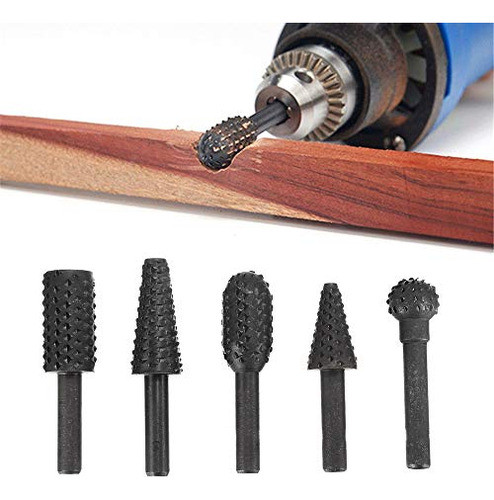 Carburo De Rebabas Rotatorio Set 5 Piezas Conjunto De V... 0