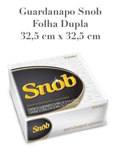 Guardanapo Papel Luxo Folha Dupla Snob Gala 2400unid 33x33 0