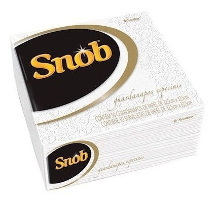 Guardanapo Papel Luxo Folha Dupla Snob Gala 2400unid 33x33 1
