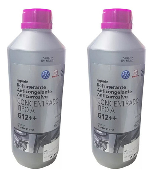 Liquidos Refrigerantes G12++ Volkswagen Original X 2 Litros 0 Liquidos Refrigerantes G12++ Volkswagen Original X 2 Litros 0