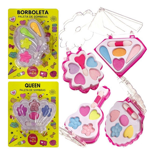 12 Kit De Maquiagem Infantil Atacado Disco Teen Lembrancinha 0