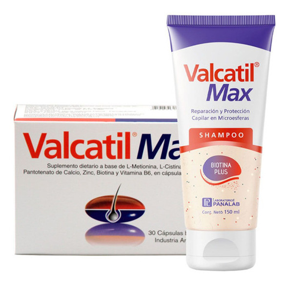 Combo Valcatil Max 30 Caps + Valcatil Max Shampoo 150ml 0 Combo Valcatil Max 30 Caps + Valcatil Max Shampoo 150ml 0