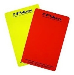 Cartão De Árbitro Juíz Futebol De Campo Poker Original + Nf 1