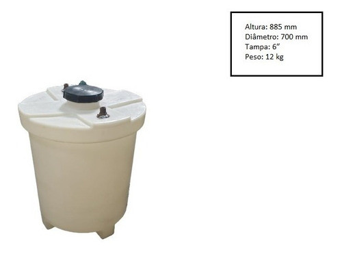 Tanque Vertical 200 Lts Armazenagem De Etanol 3/4'' Aço 0