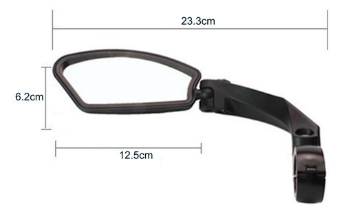 Espelho Retrovisor, Espelho De Rotação De 360°, Guidão 21-26 1