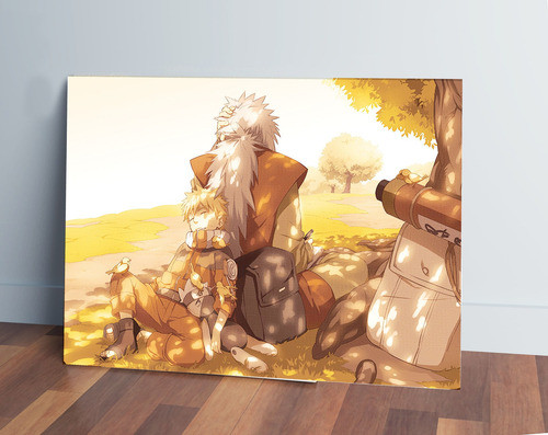 Cuadro Naruto, Jiraiya, Uzumaki 14 50x70 Mdf Memoestampados 0