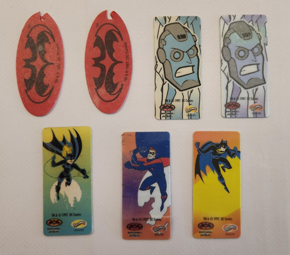 Lote 7 Tazos Superhéroes Dc Comics Batman Volador Pehuamar 0