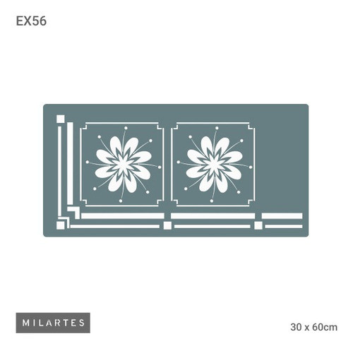 Stencil Milartes Decorativos Flores Plantilla Ex 56 0