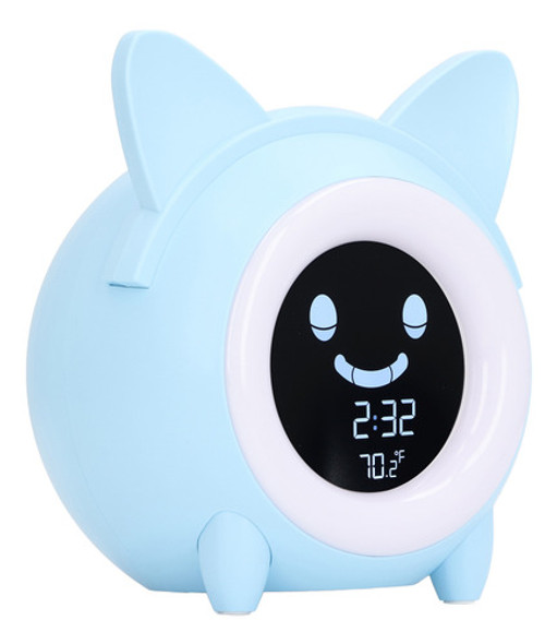 Despertador Cartoon Cat Kids Wake Up Machine Mini Digital 0