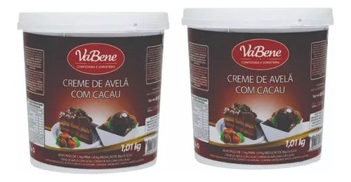 Creme De Avela Com Cacau 1,01kg Vabene - 2 Unidades 0